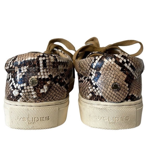 J/Slides Sneakers Shoes Hilton Platform Leather Snakeskin Animal Print Mobwife 8 - Picture 4 of 10
